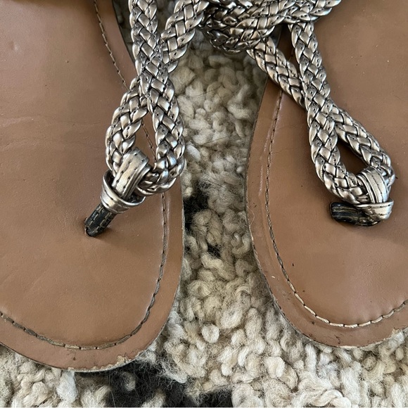 Preloved Metallic Merona Sandals - Picture 3 of 5